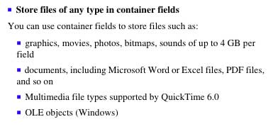 container